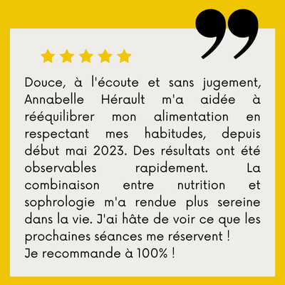 Avis Google - Programme alimentation émotionnelle