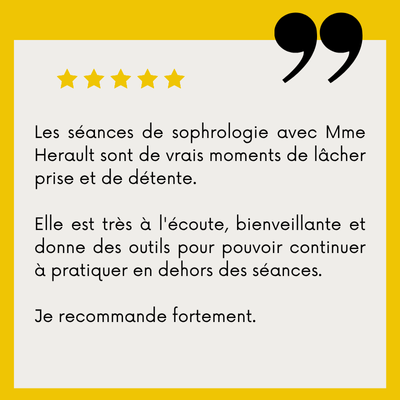 Avis Google - Accompagnements en sophrologie