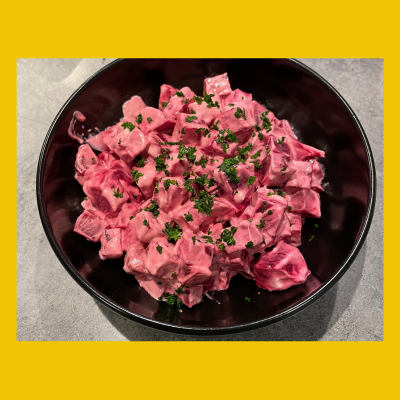 Salade de betterave au yaourt grec