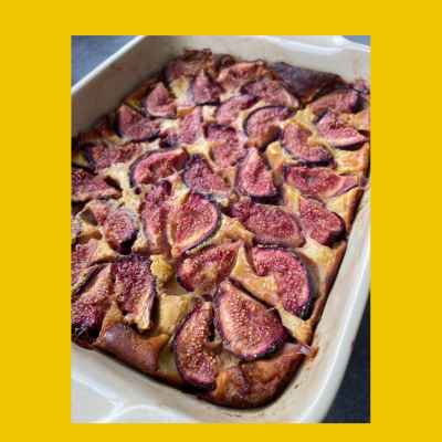Recette légère et diététique - clafoutis léger aux figues