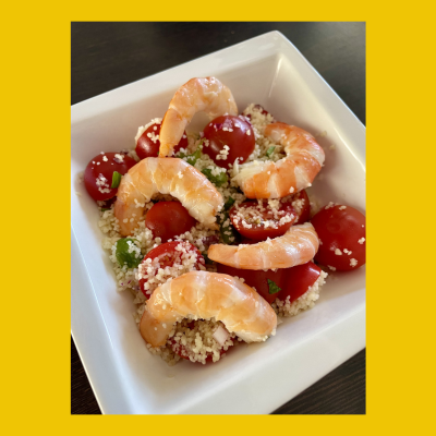 Taboulé aux crevettes